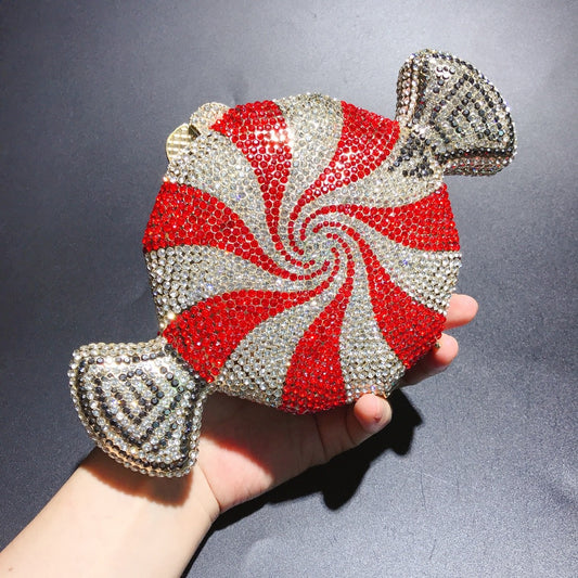 Pochette Diamant Bonbon – Cristal Élégant