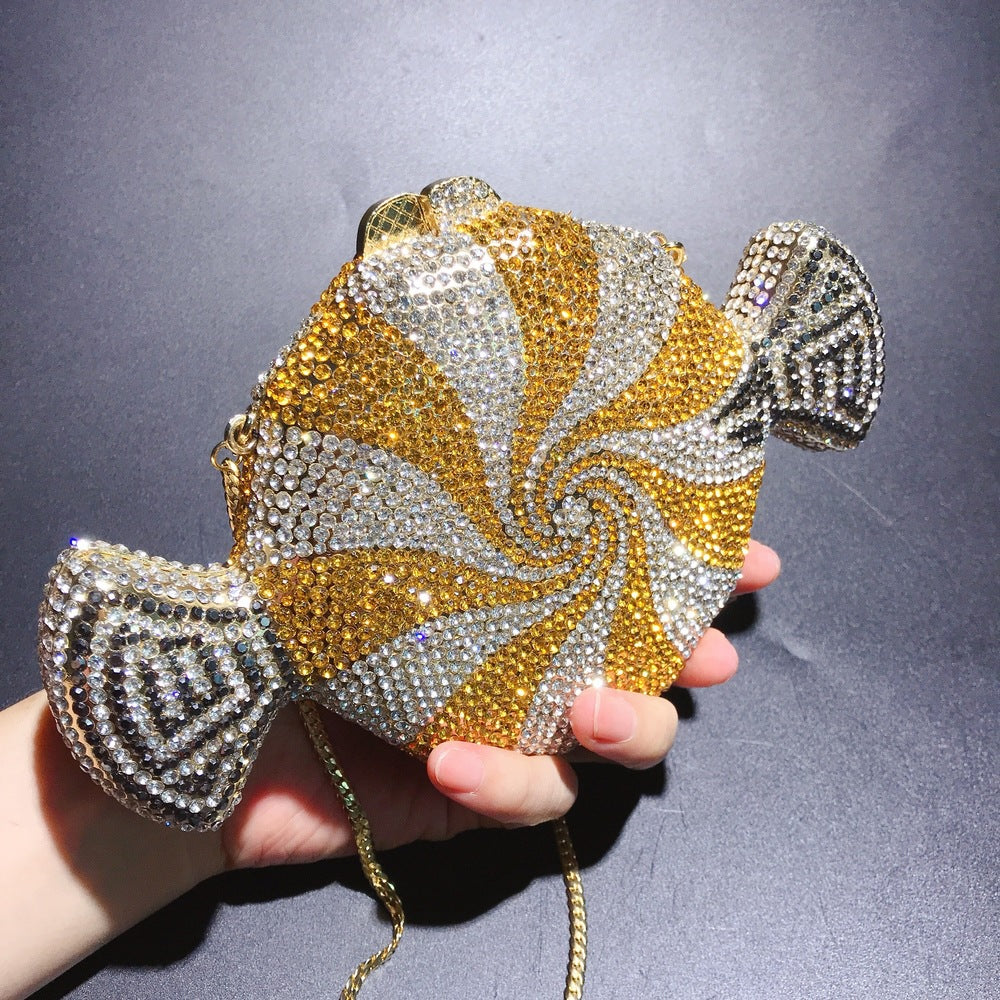 Pochette Diamant Bonbon – Cristal Élégant