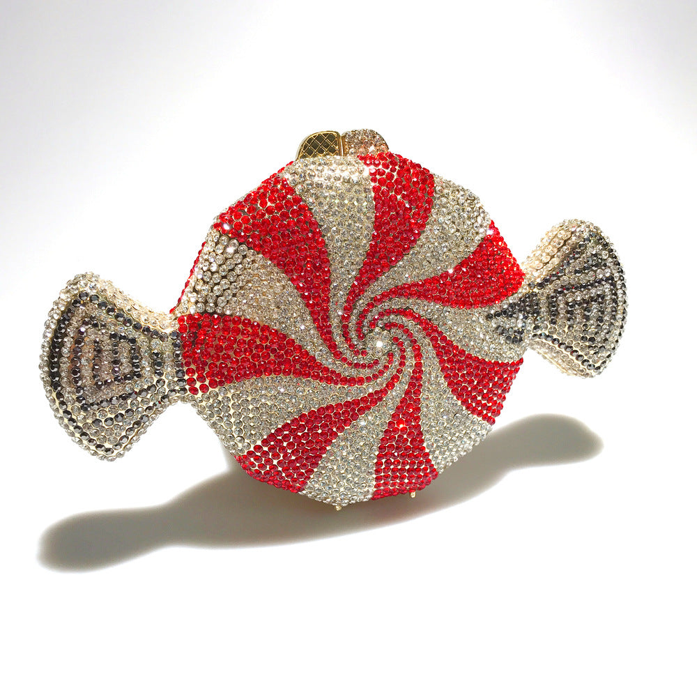 Pochette Diamant Bonbon – Cristal Élégant