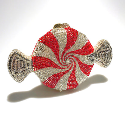 Pochette Diamant Bonbon – Cristal Élégant