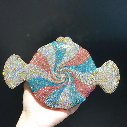 Pochette Diamant Bonbon – Cristal Élégant