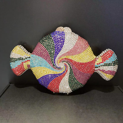 Pochette Diamant Bonbon – Cristal Élégant